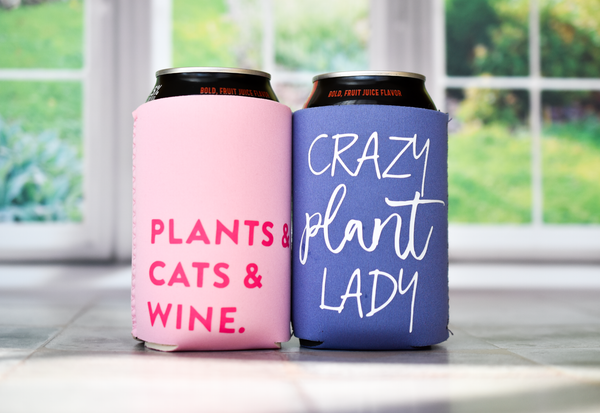 Ladies Plant Lover Koozie Can Coolers