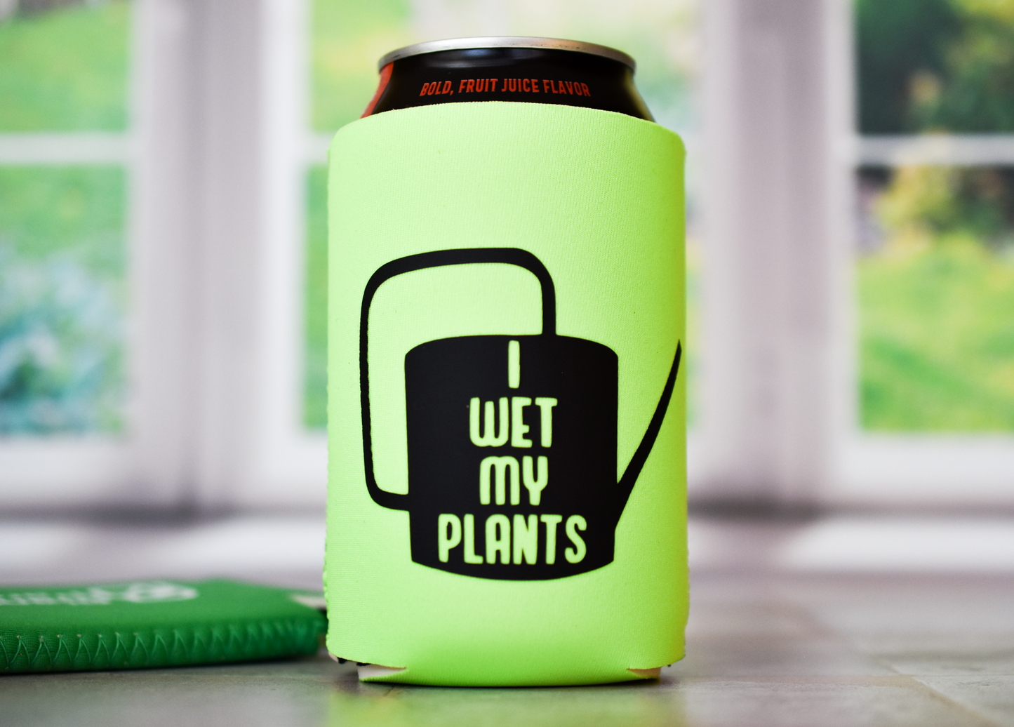 Green Plant Pun Plant Lover Koozie Can Coolers