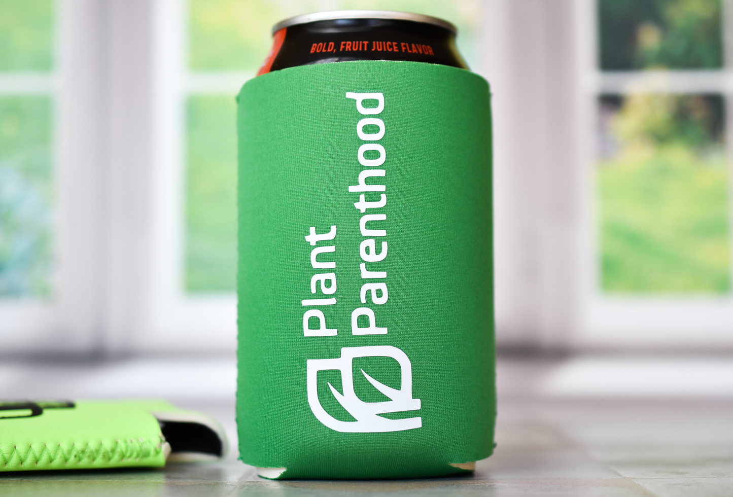Green Plant Pun Plant Lover Koozie Can Coolers