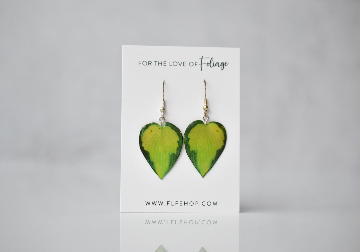 Hosta Guacamole Plant Earrings | Leaf Earrings