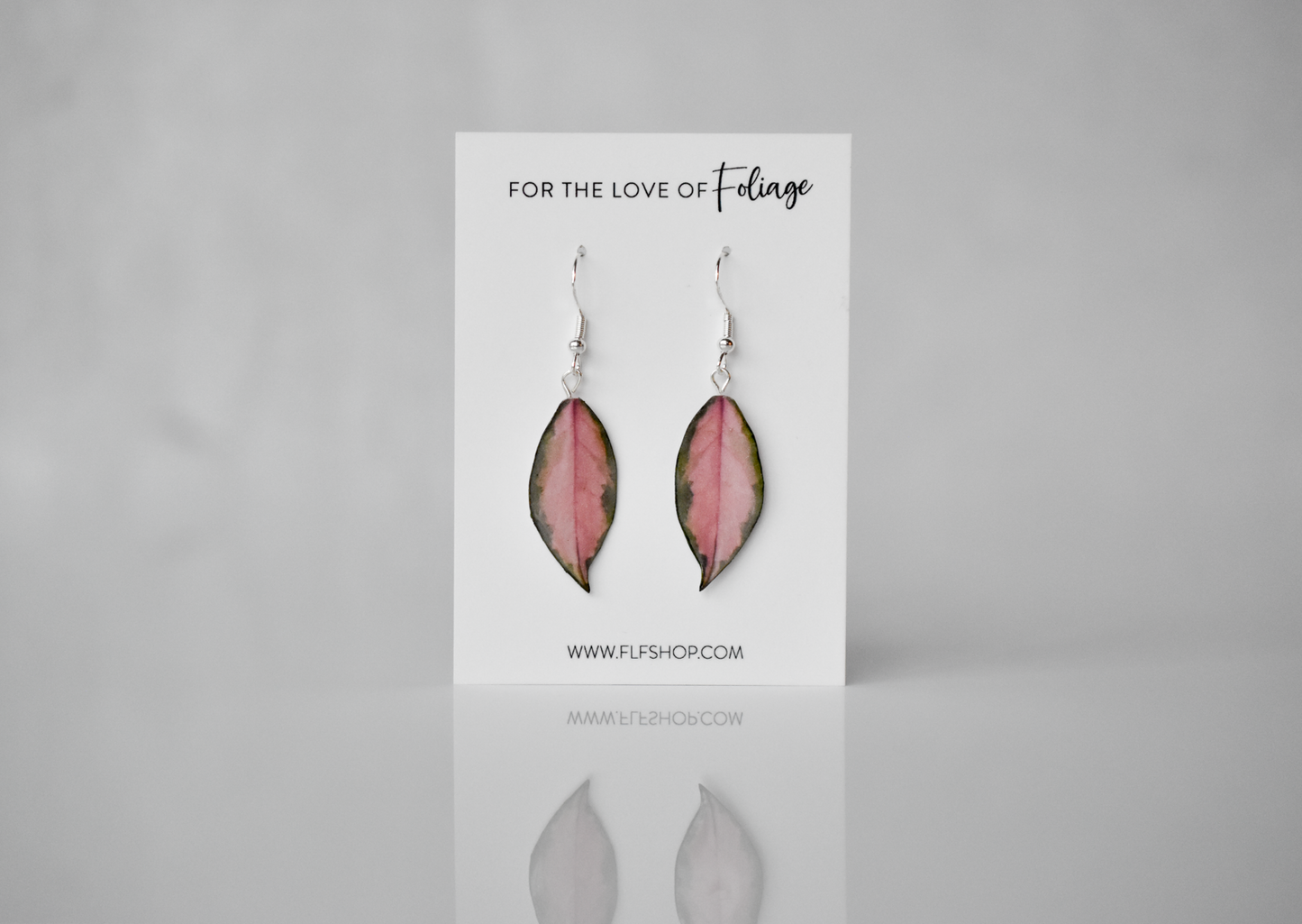 Hoya Krimson Princess Plant Earrings | Leaf Earrings