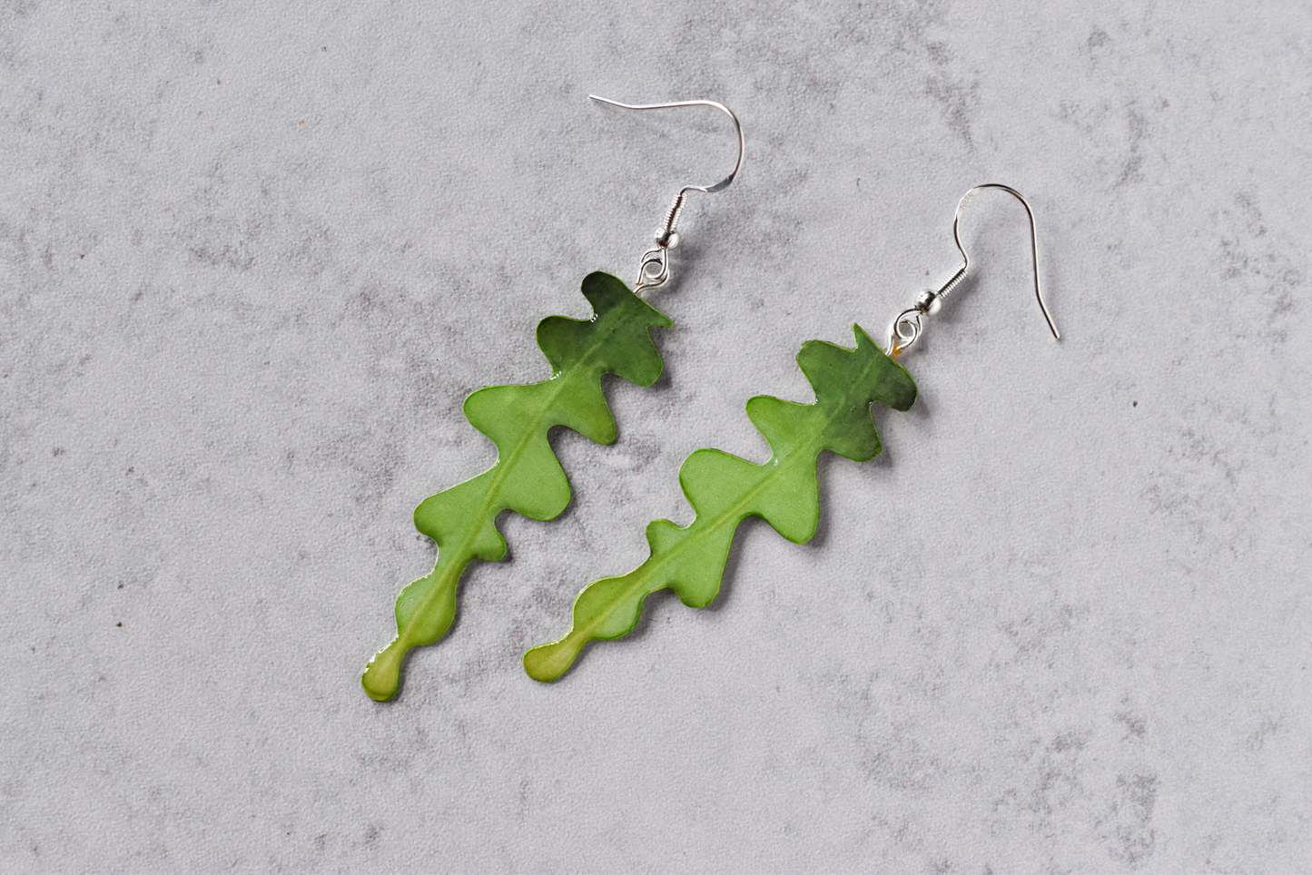 Disocactus Anguliger Fishbone “Zig Zag Cactus” Plant Earrings | Leaf Earrings