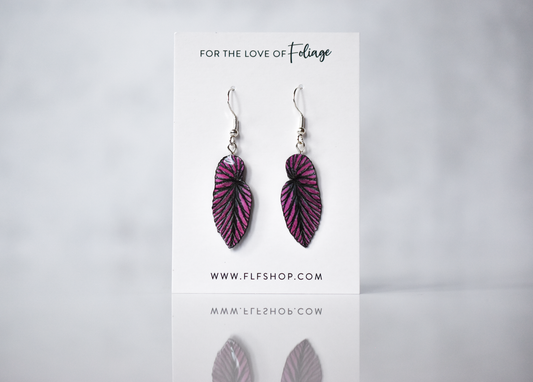 Begonia Brevirimosa Plant Earrings | Leaf Earrings