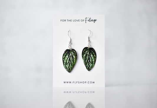 Monstera Peru Plant Earrings | Leaf Earrings