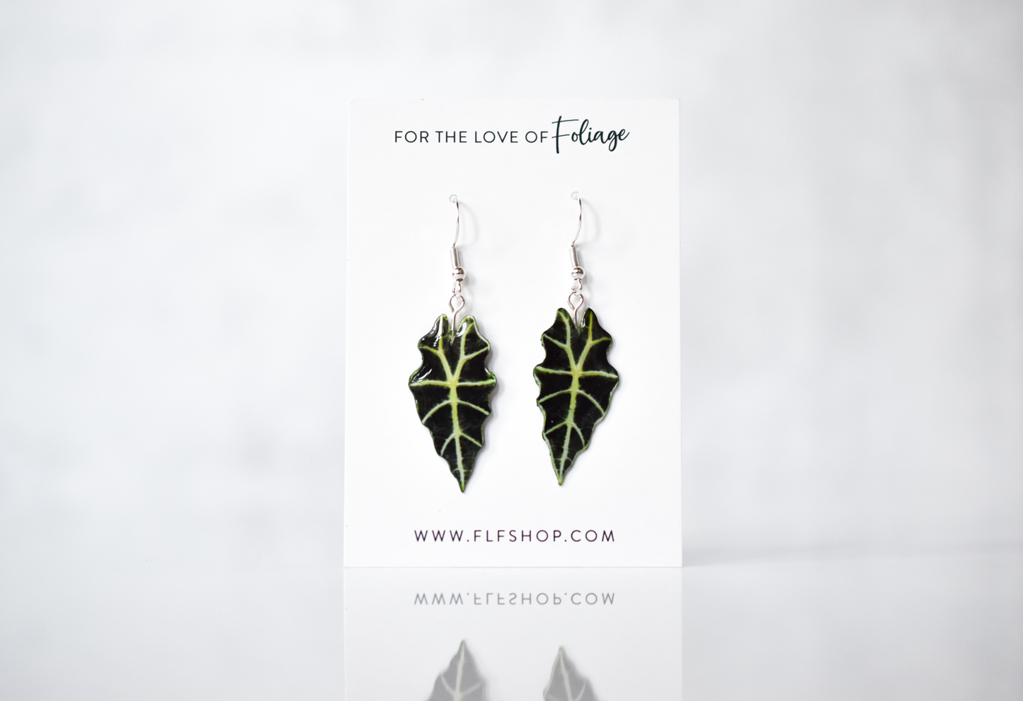 Alocasia Polly Plant Earrings | Leaf Earrings