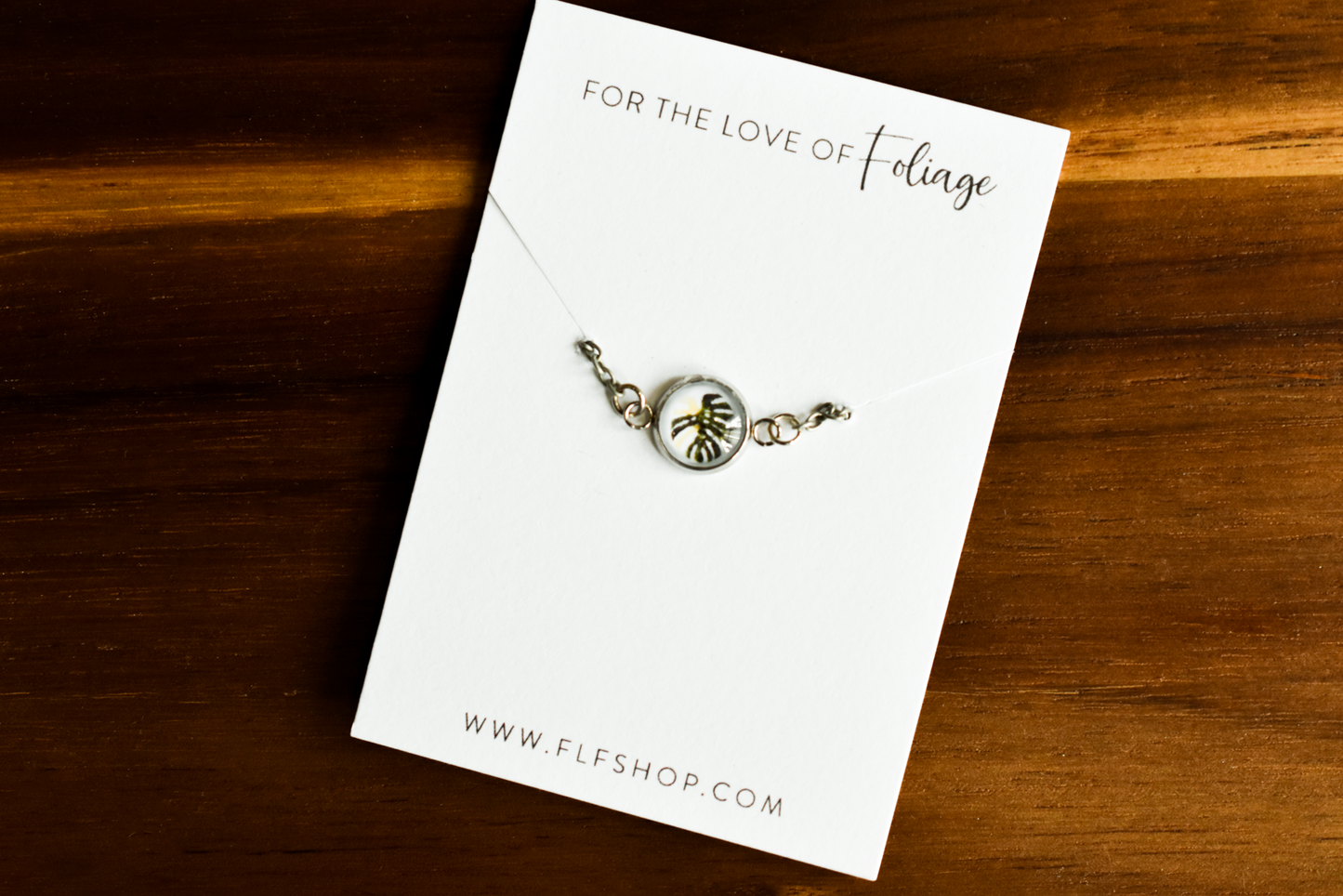 Monstera Thai Constellation Bracelet | Charm Bracelet | Stackable Leaf Bracelet
