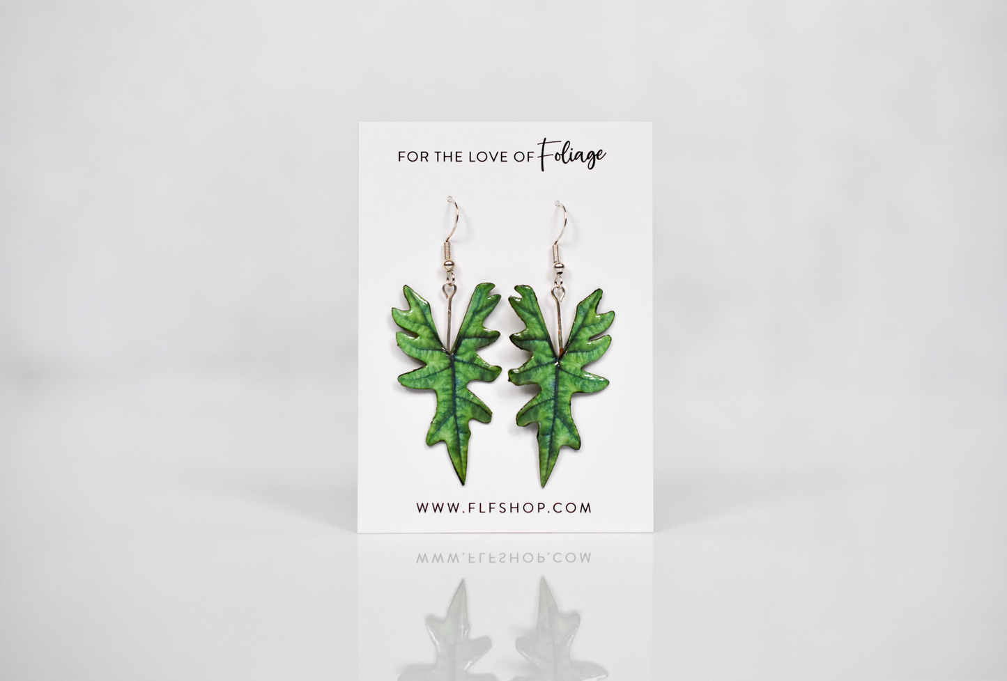 Alocasia Jacklyn Plant Earrings | Leaf Earrings
