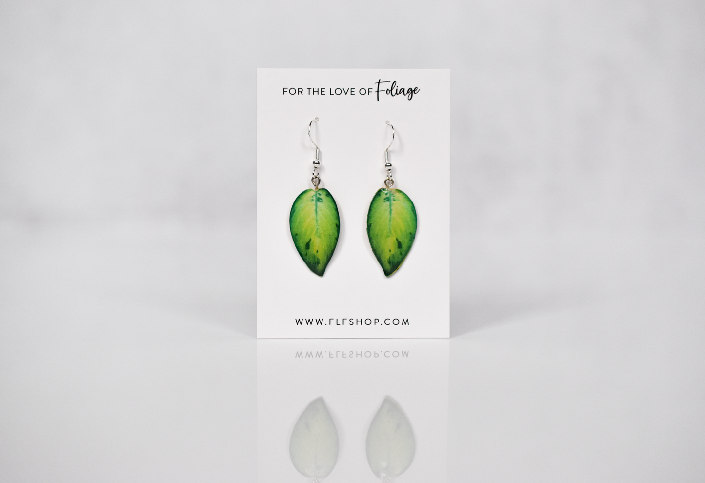 Homalomena Selby Plant Earrings | Leaf Earrings