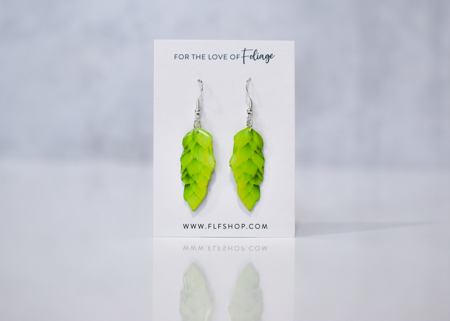 Hops Cone Plant Earrings | Leaf Earrings | Beer Lover Earrings