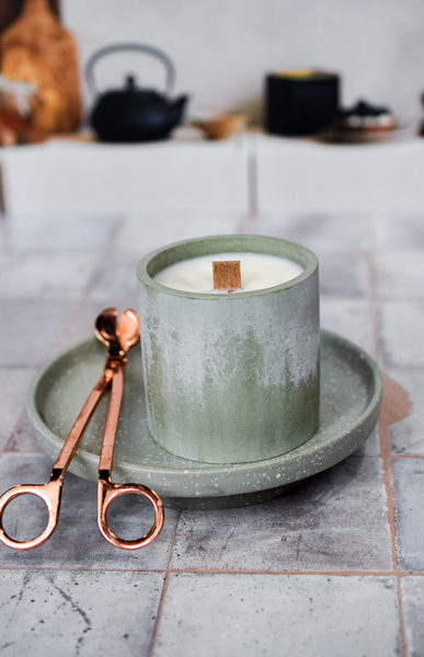 Fresh Foliage | Monstera Inspired Earth Glow Candle | 8.5oz Natural Soy Wood Wick