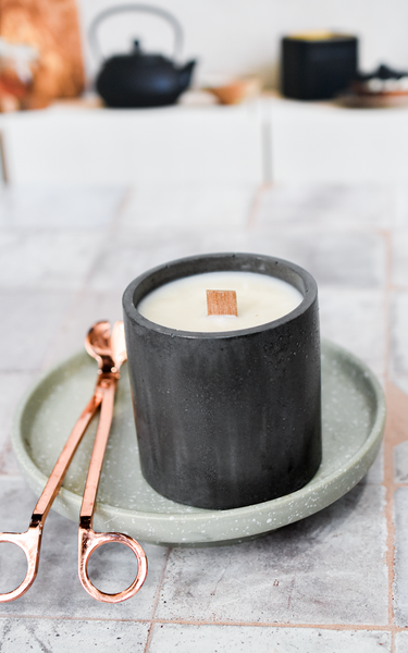 Caffeine Calamity | Calathea Inspired Earth Glow Candle | 8.5oz Natural Soy Wood Wick