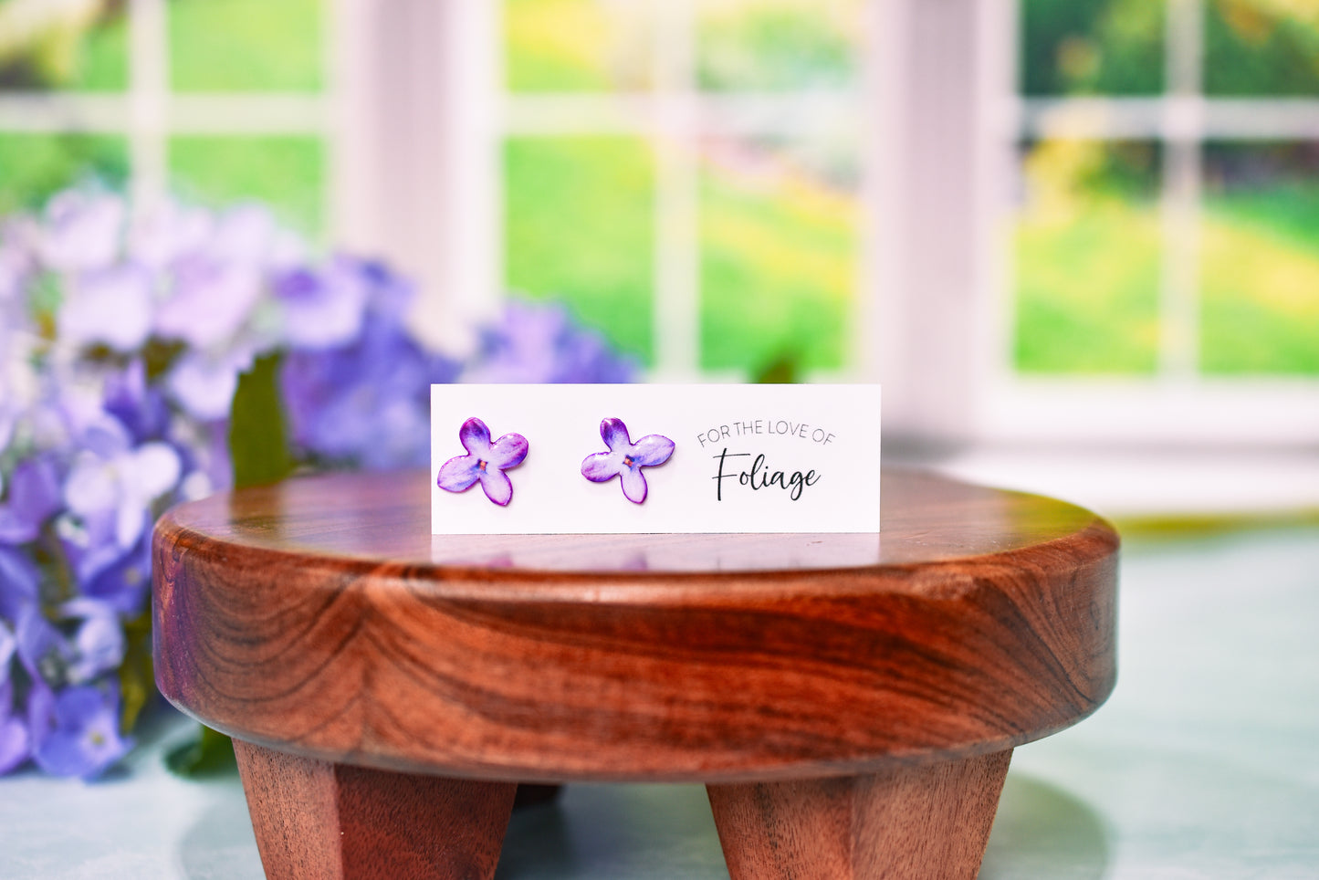 Lilac Blossom Stud Earrings | Petal Earrings | Spring Earrings