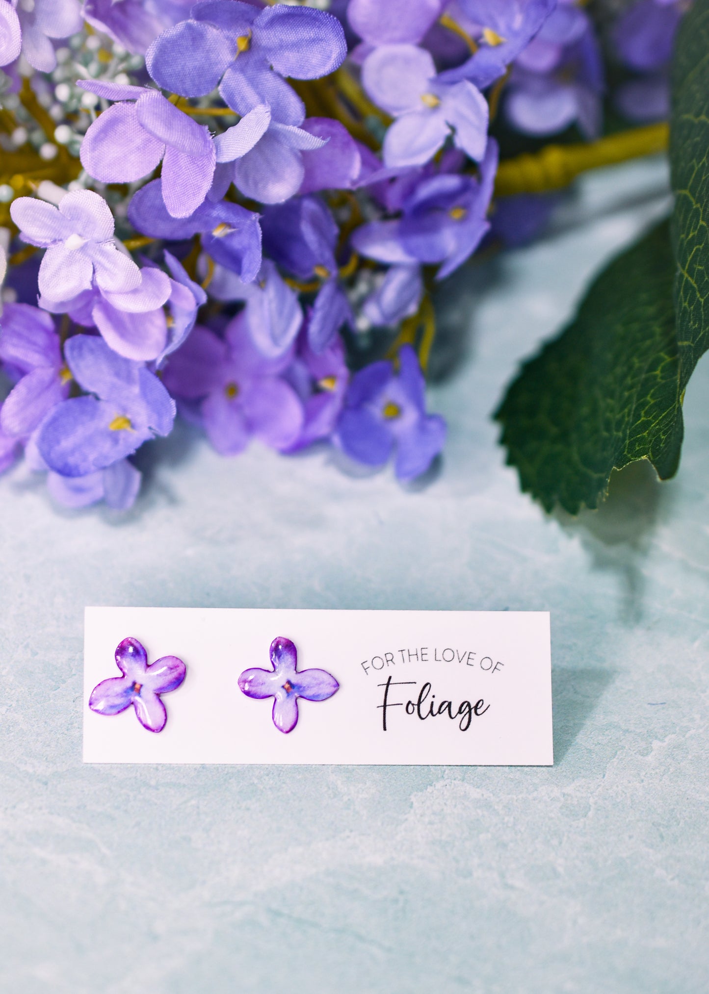 Lilac Blossom Stud Earrings | Petal Earrings | Spring Earrings