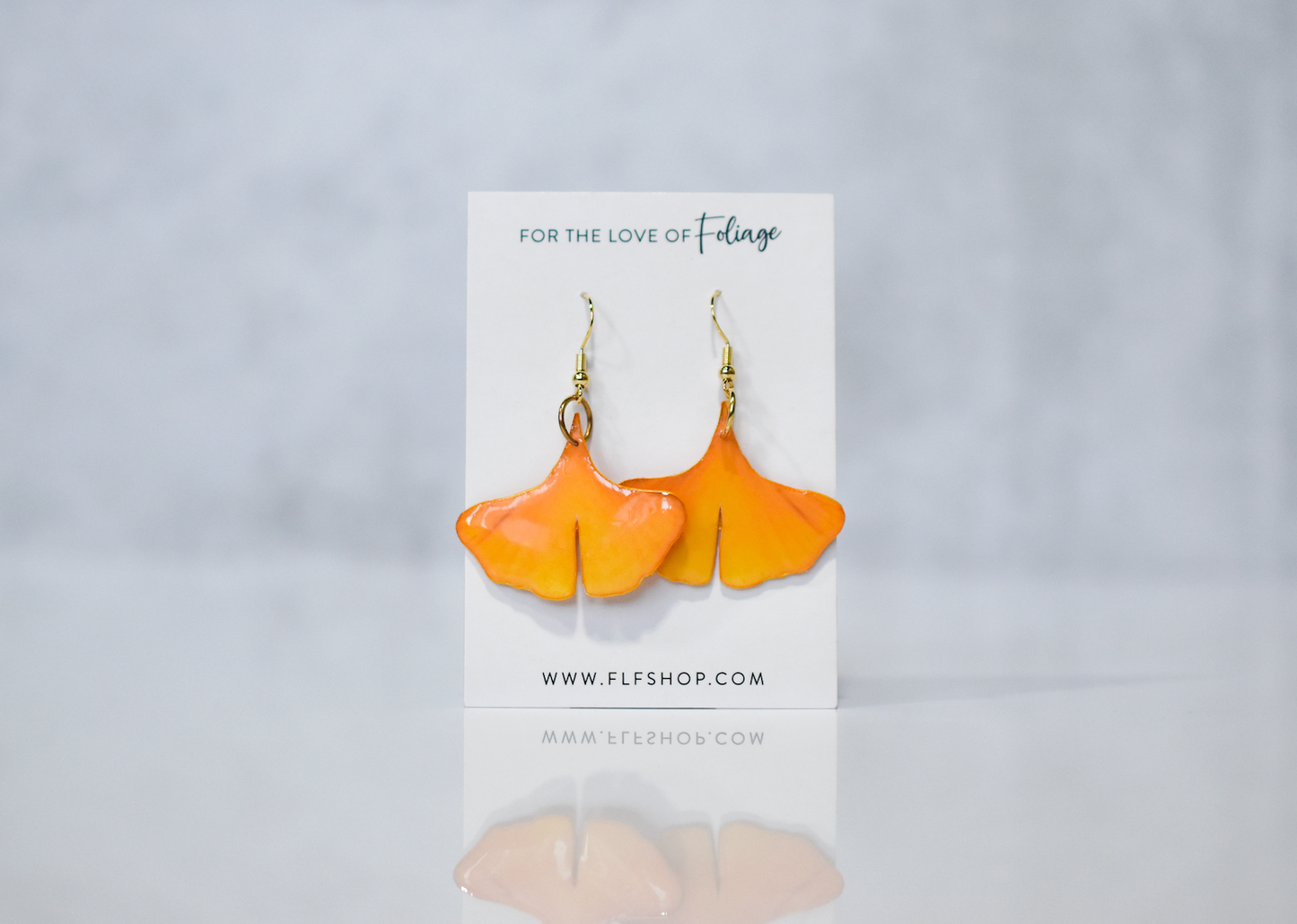 Ginkgo Leaf Plant Earrings | Leaf Earrings