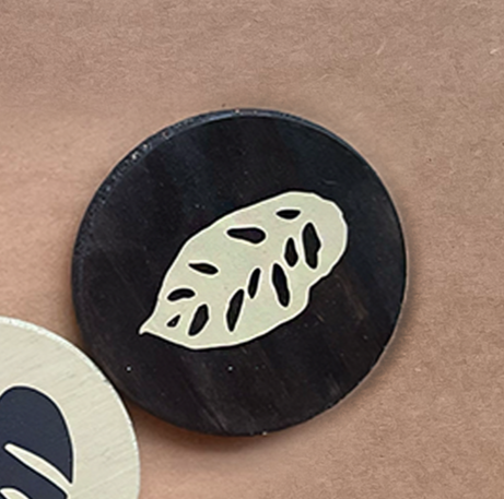 Painted Wooden Adansonii Coasters
