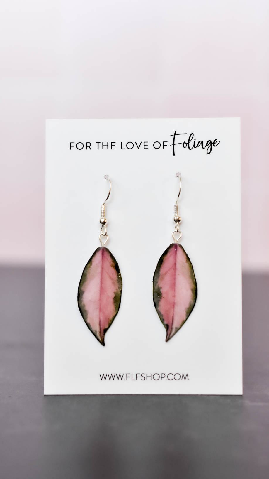 Hoya Krimson Princess Plant Earrings | Leaf Earrings