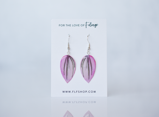 Tradescantia Nanouk Earrings | Leaf Earrings | Plant Earrings