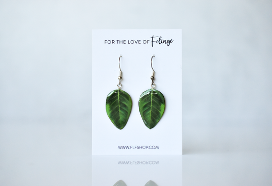 Ficus Audrey Plant Earrings | Leaf Earrings