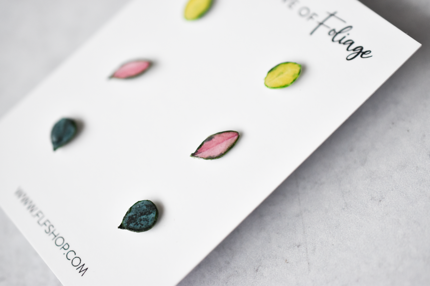 Hoya Stud Earring 3-Pack | Leaf Earrings | Hoya Krimson Princess | Hoya Lisa | Hoya Krohniana Silver