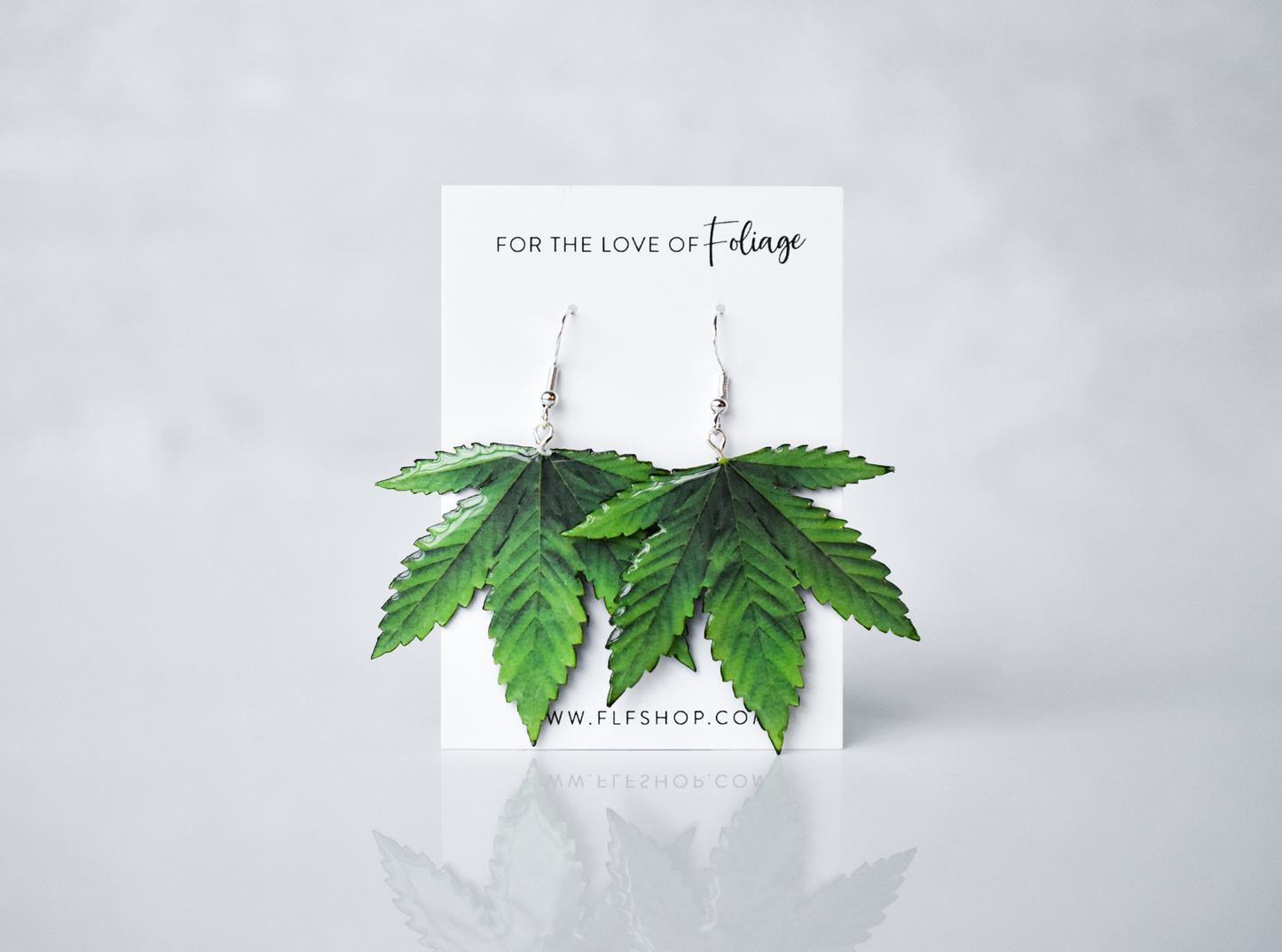 Marijuana Leaf JUMBO Plant Earrings | Pot Leaf Earrings | 420 Earrings | Cannabis Earrings