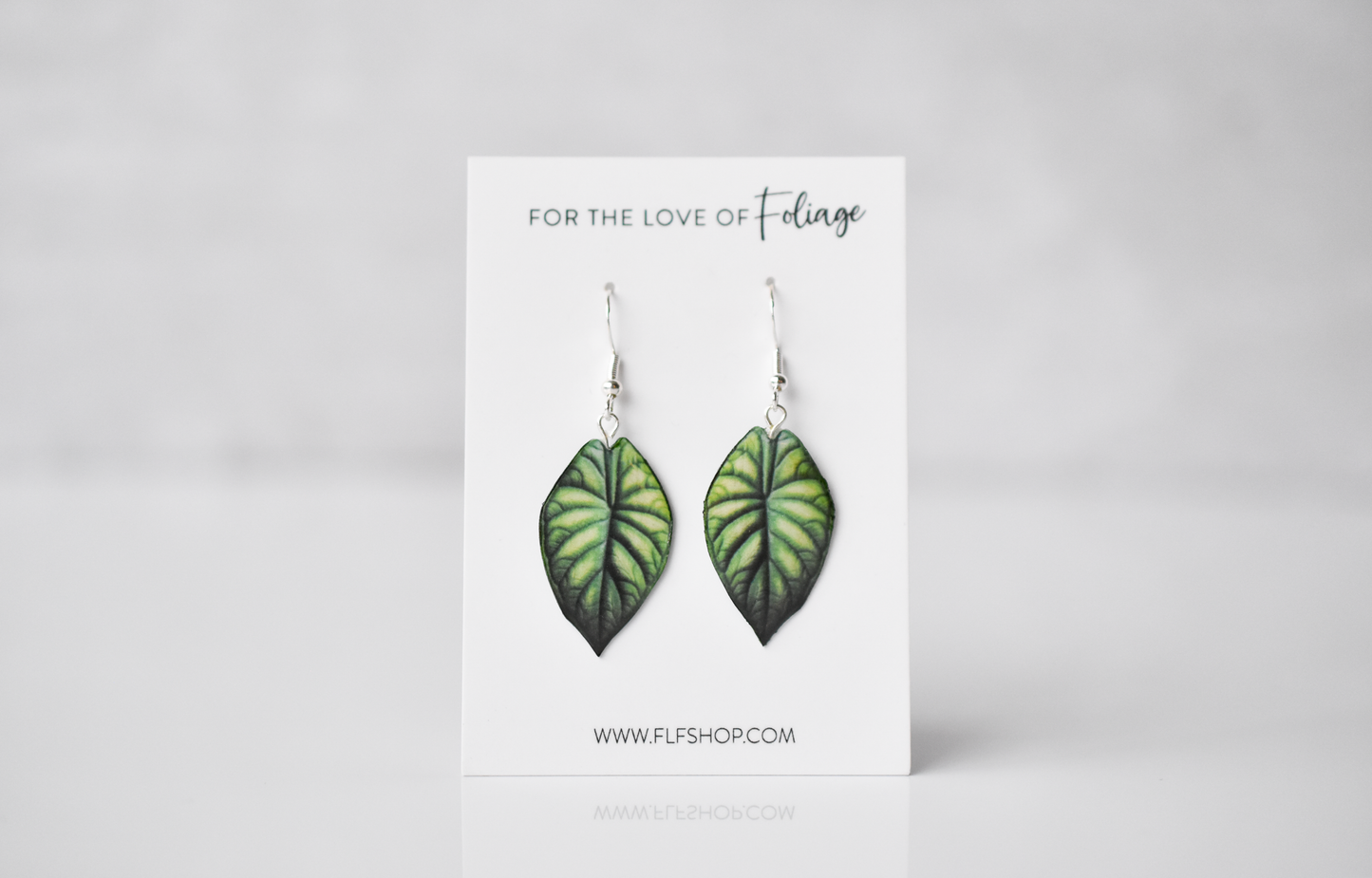 Alocasia Dragon Scale Plant Earrings | Leaf Earrings