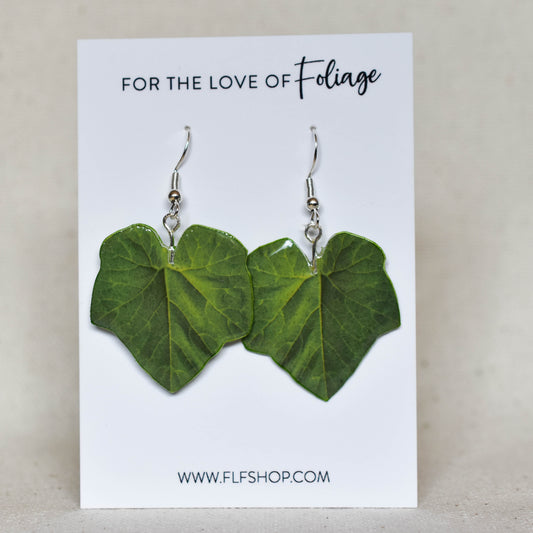 Pumpkin Leaf Earrings | Leaf Earrings