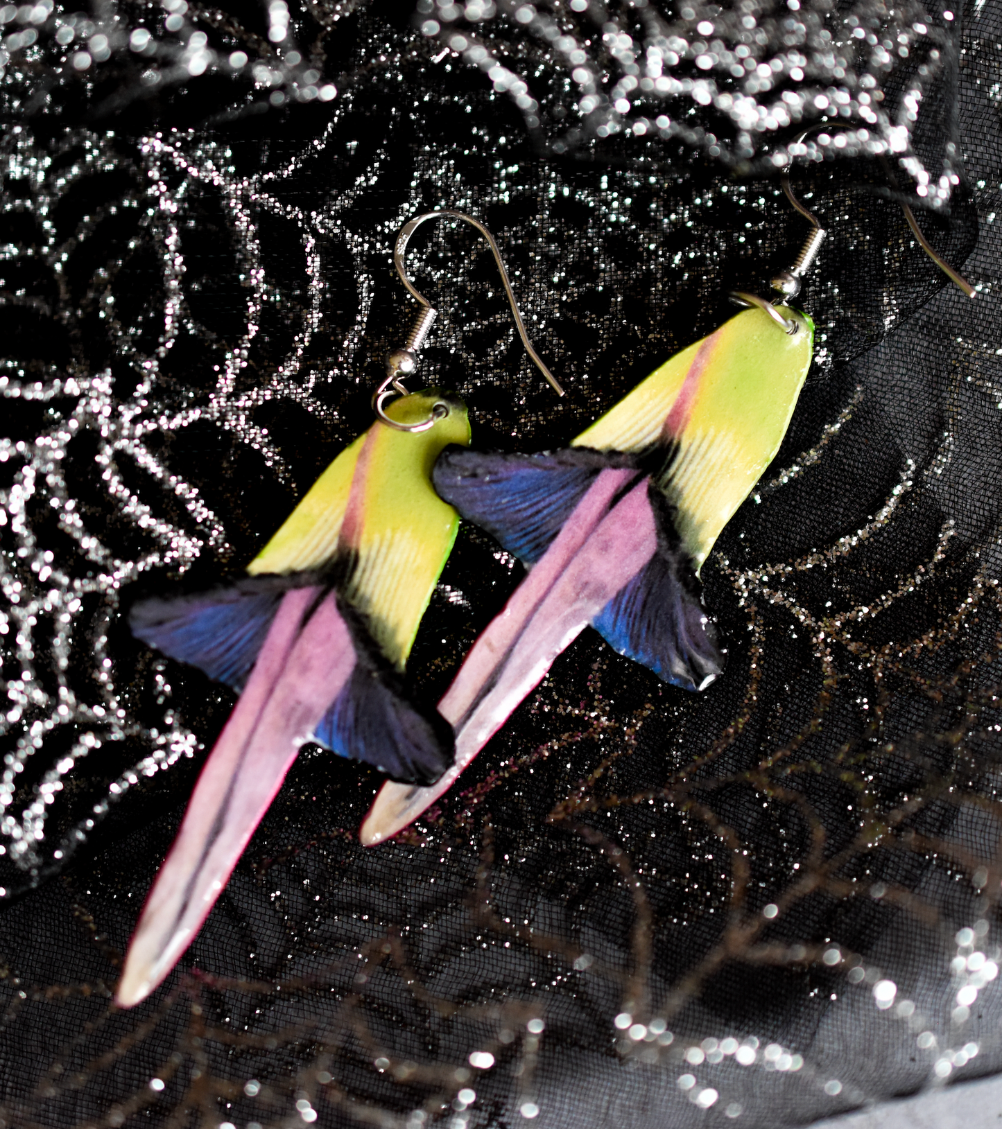 Corpse Flower Amorphophallus Titanum | Halloween Plant Earrings | Spooky Flower Earrings