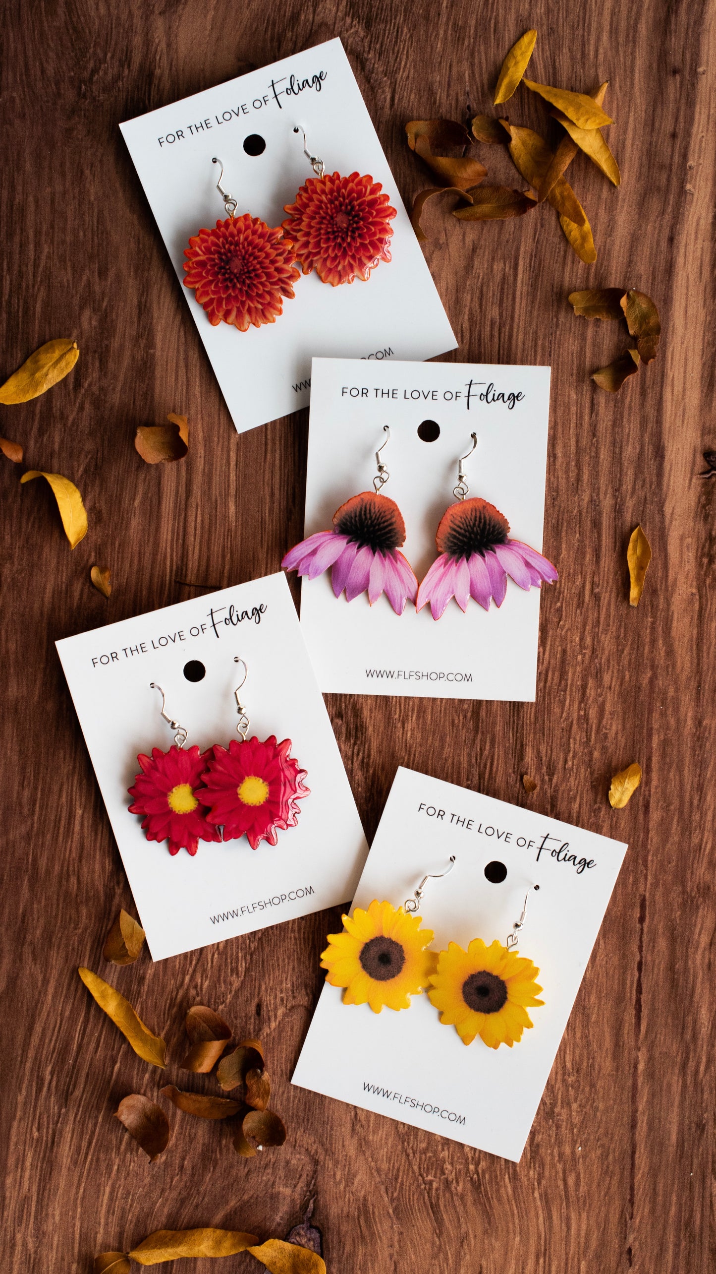 Pink Coneflower Blossom Earrings | Flower Earrings