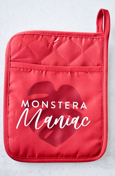 Monstera Maniac Red Oven Pot Mit