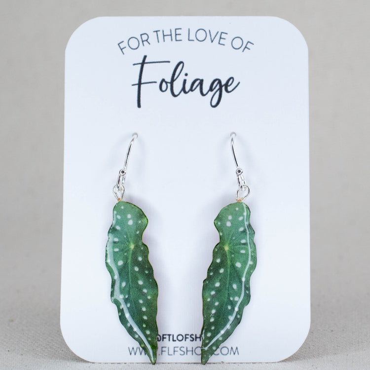 Begonia & Caladium Earrings