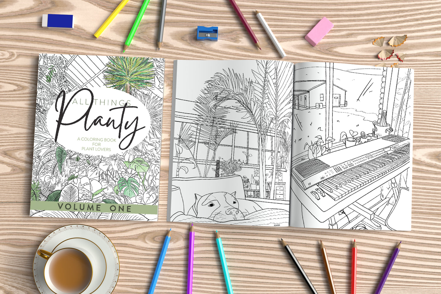All Things Planty - A Coloring Book for Plant Lovers, Vol 1.