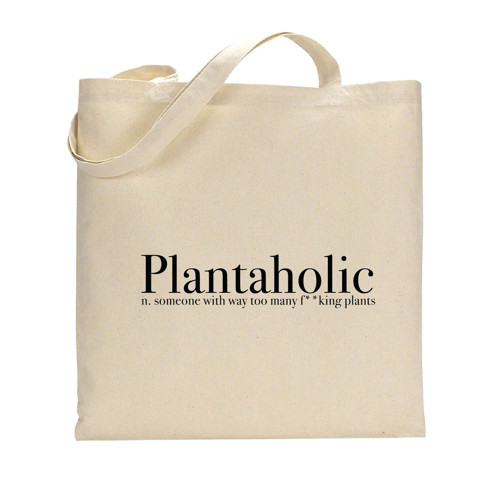Plantaholic Definition Cotton Canvas Tote Bag