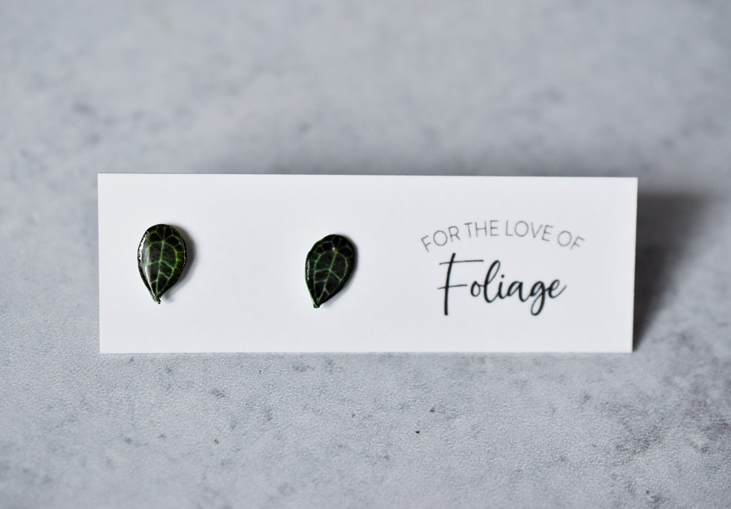 Anthurium Forgetii Stud Earrings | Leaf Earrings