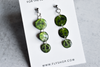Peperomia Prostrata 'String of Turtles' 3-Tier Earrings
