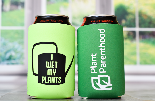 Green Plant Pun Plant Lover Koozie Can Coolers