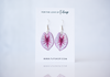 Caladium White Queen Plant Earrings | Leaf Earrings