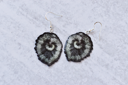 Begonia Escargot Plant Earrings | Leaf Earrings