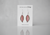 Hoya Krimson Princess Plant Earrings | Leaf Earrings