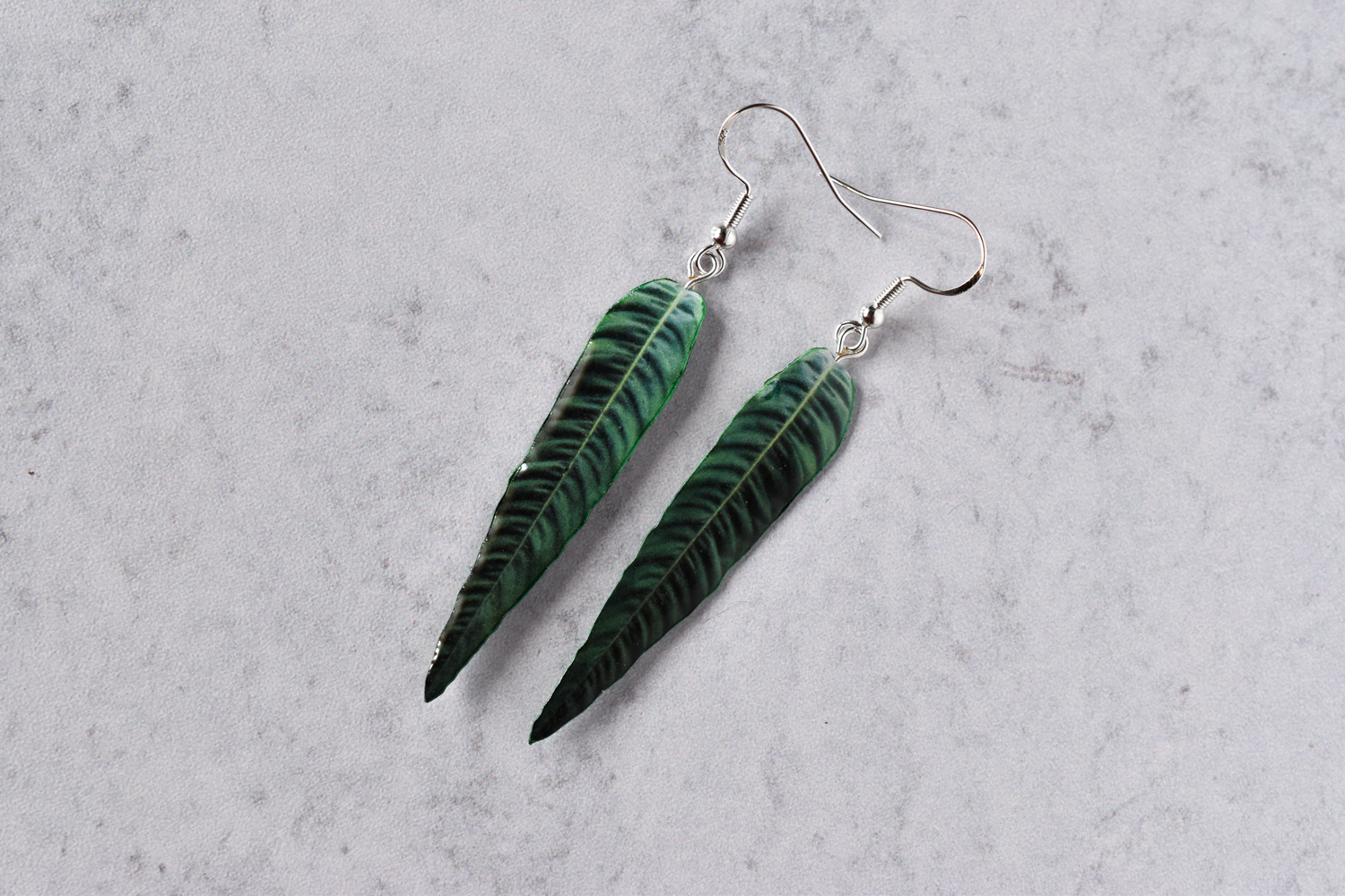 Philodendron Patriciae Plant Earrings | Leaf Earrings