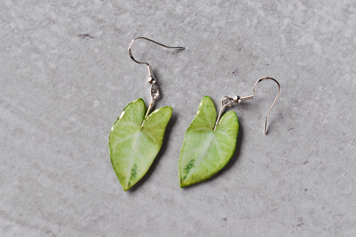 Syngonium White Butterfly Plant Earrings | Leaf Earrings