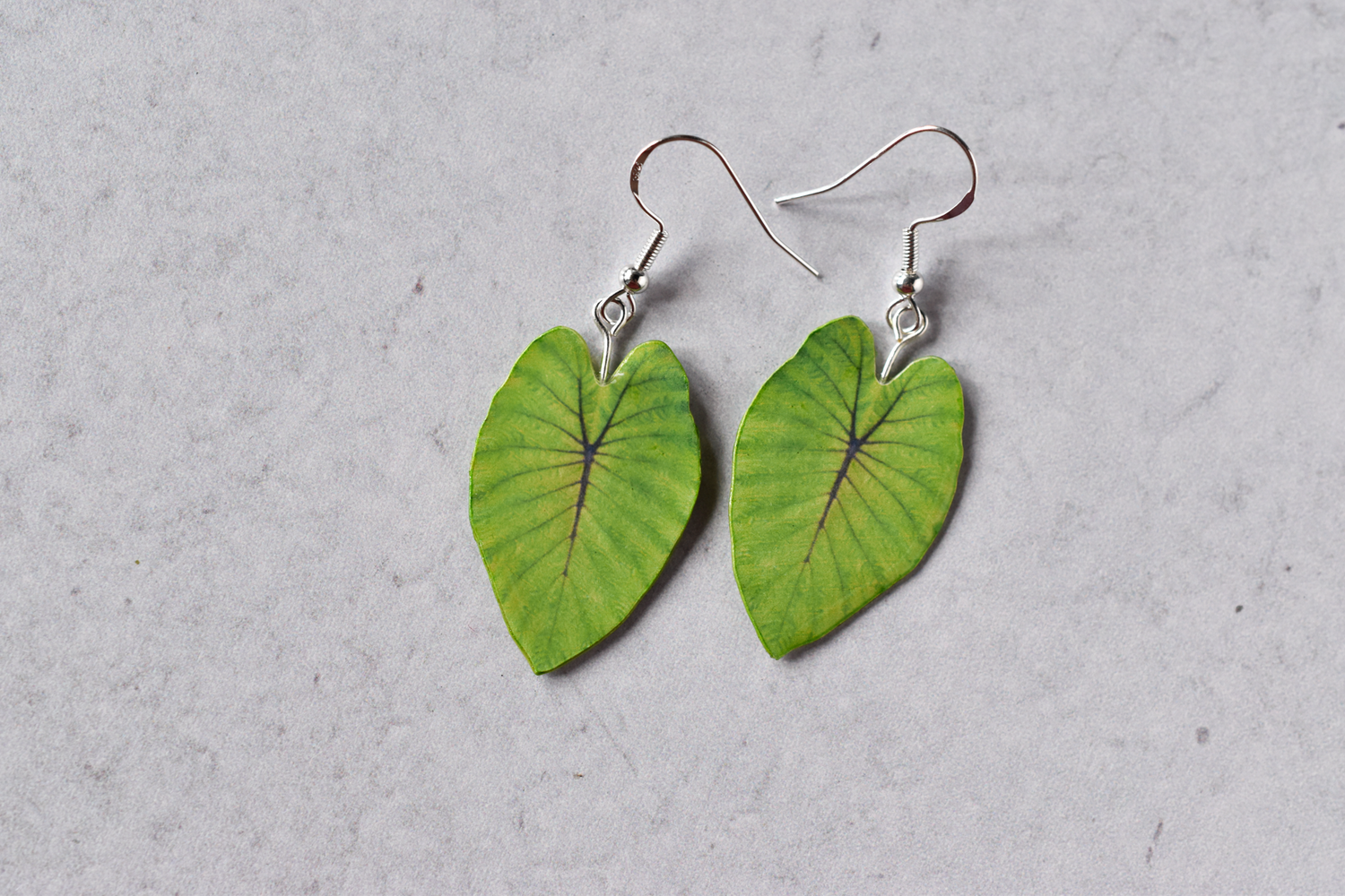 Colocasia Blue Hawaii  Plant Earrings | Leaf Earrings
