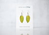 Philodendron "Painted Lady" Plant Earrings | Leaf Earrings
