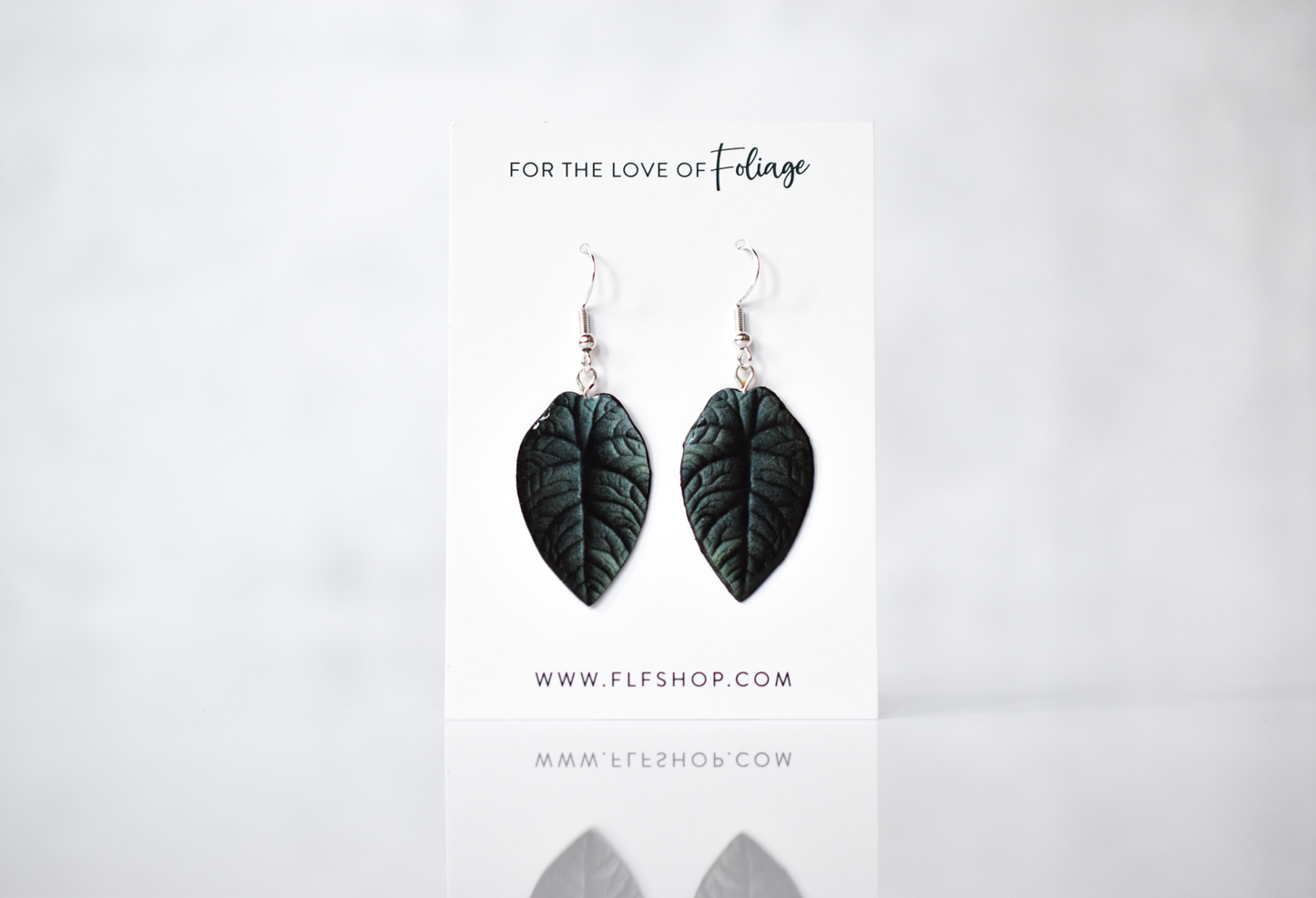 Alocasia Maharani Plant Earrings | Leaf Earrings