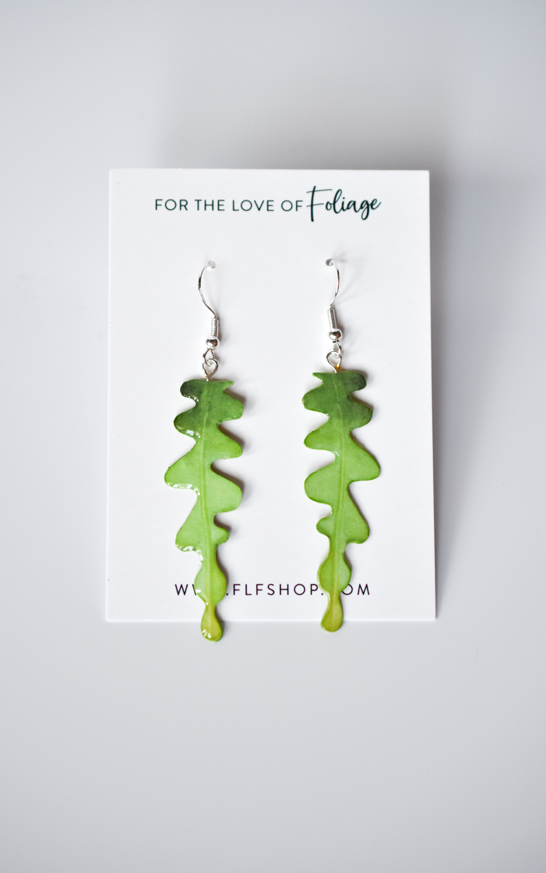 Disocactus Anguliger Fishbone “Zig Zag Cactus” Plant Earrings | Leaf Earrings