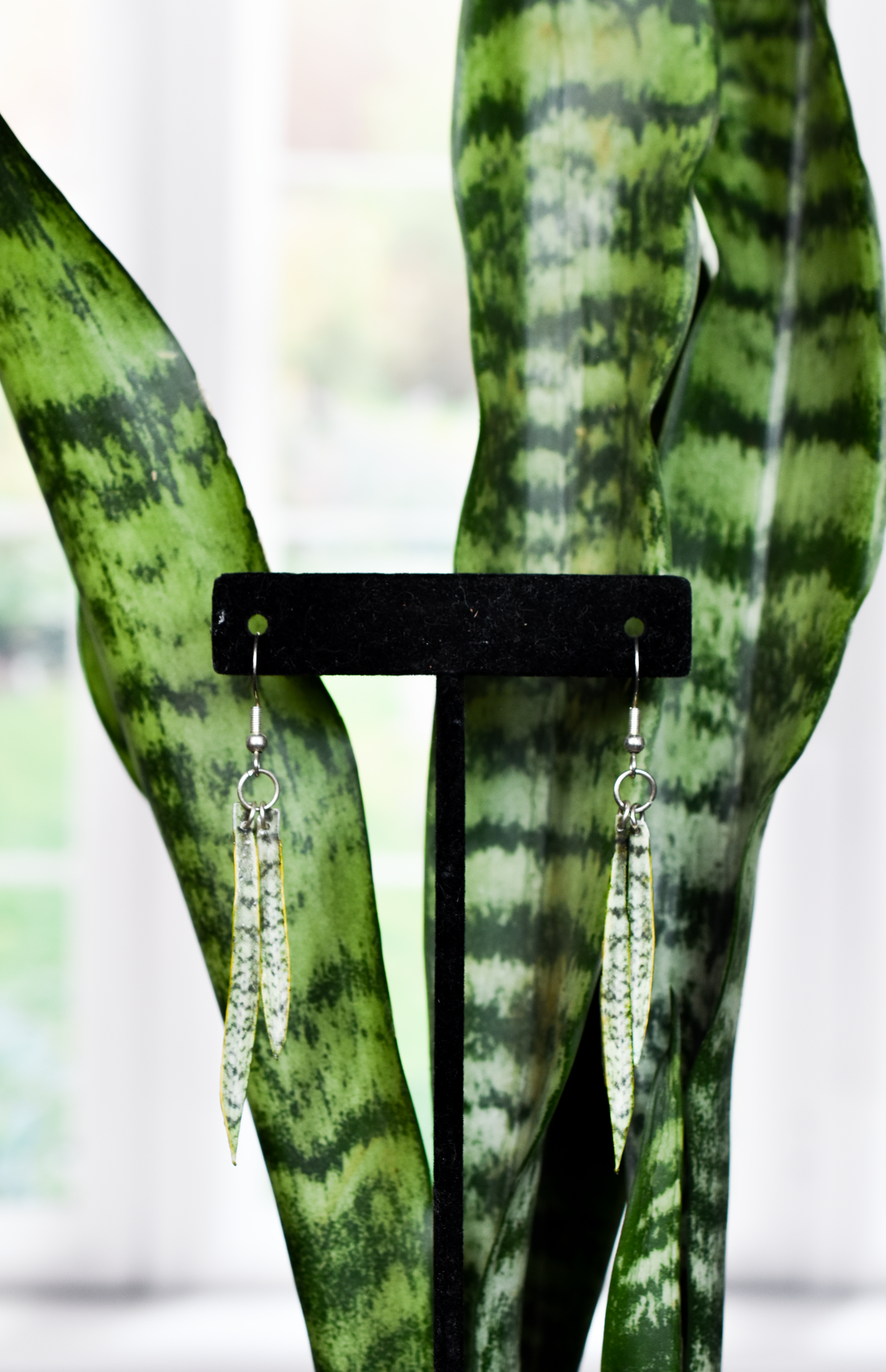 Sansevieria "Snake Plant" Earrings | Leaf Earrings