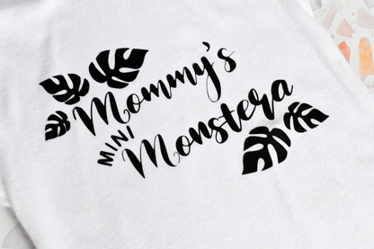 Mommy’s Mini Monstera | Plant Pun Baby Onesie