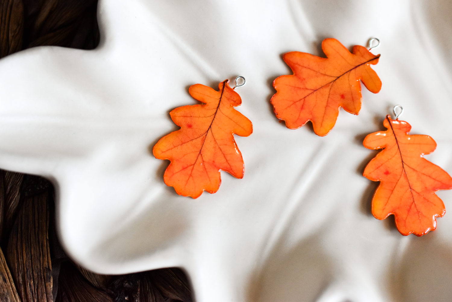 Oak Leaf Plant Earrings | Leaf Earrings