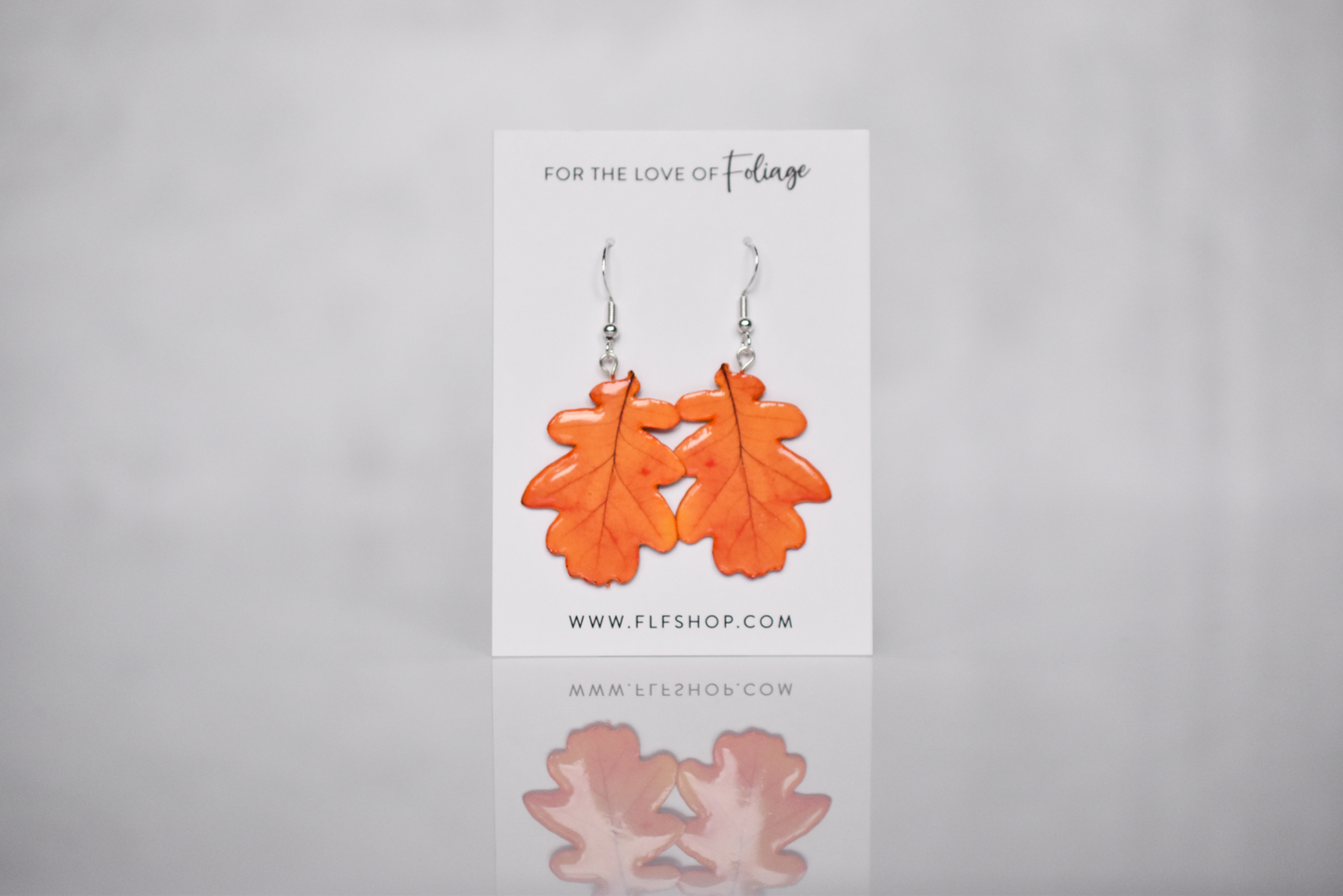 Oak Leaf Plant Earrings | Leaf Earrings
