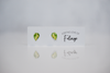 Philodendron Brasil Stud Earrings | Leaf Earrings