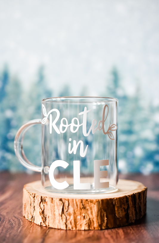 Rooted in CLE Glass Mug   |   15oz